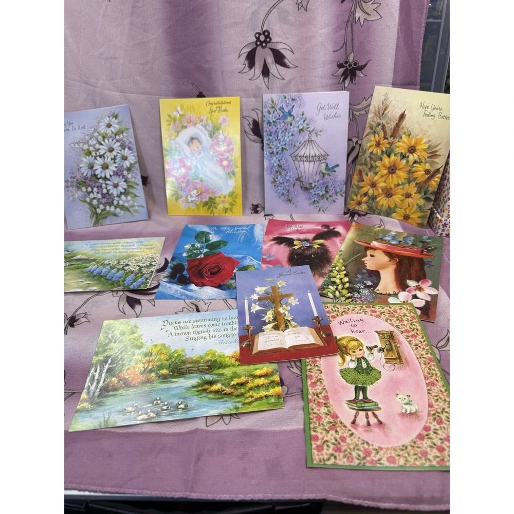 Lot Of 46‎ Vintage Greeting Cards With Envelopes